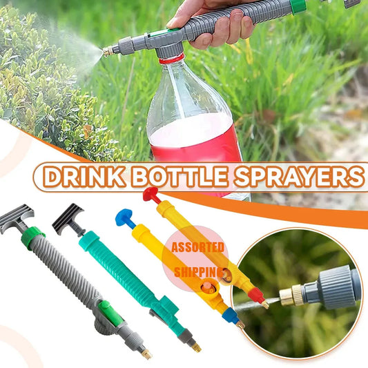 Adjustable High Pressure Air Pump Hand Sprayer Drink Bottle Spray Head Garden Watering Tools Sprayer Agricultural Tools