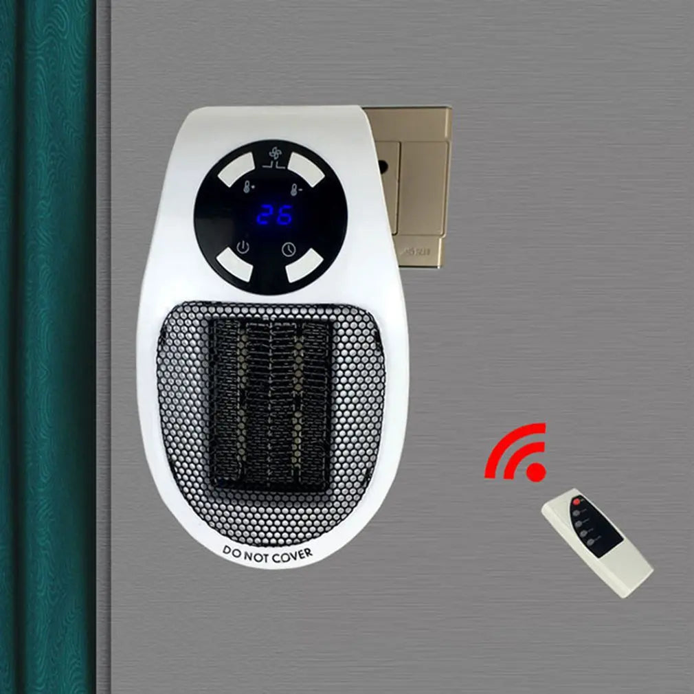 New 500W Portable Heater Electric Heater Plug in Wall Room Heater Home Appliance Heating Stove Electric Heater for Home