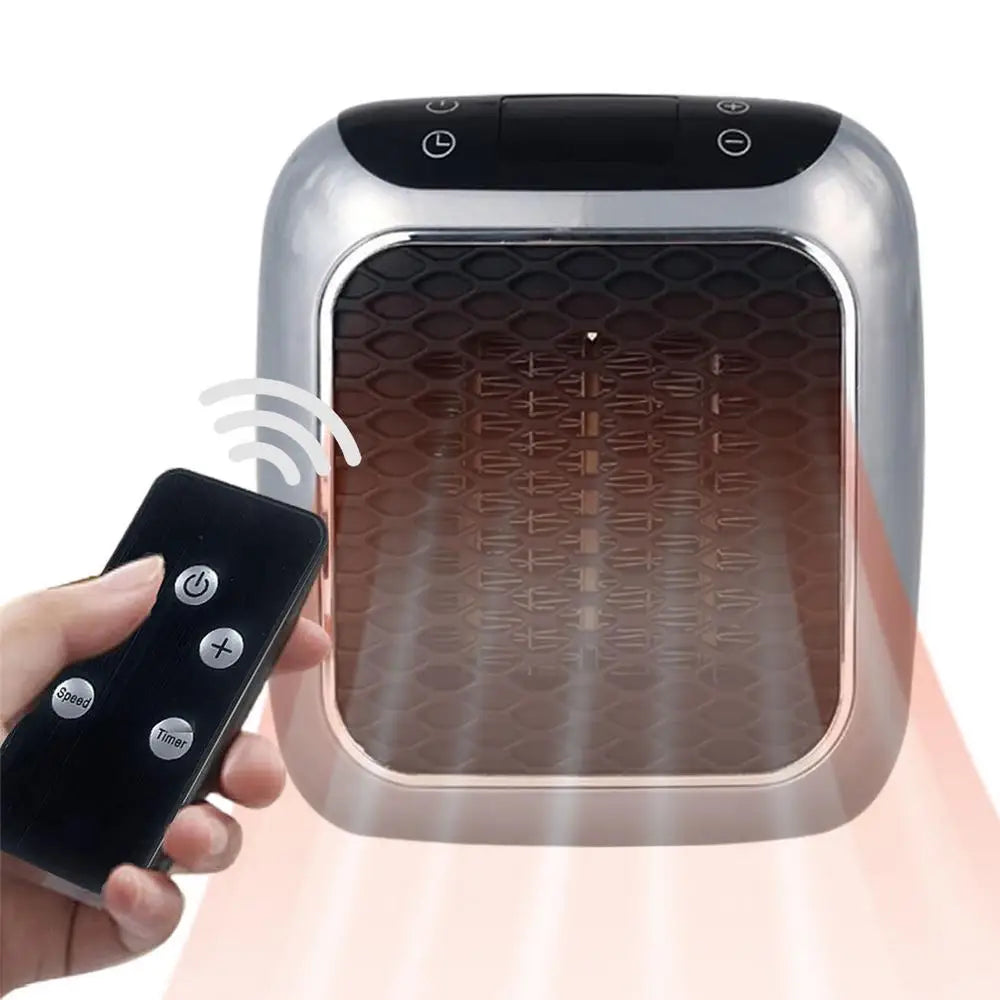 800W Remote Control Reusable Hand Warmer Bedroom Living Room Electric Hand Heater Wall Mount Bathroom Space Heater EU US Plug