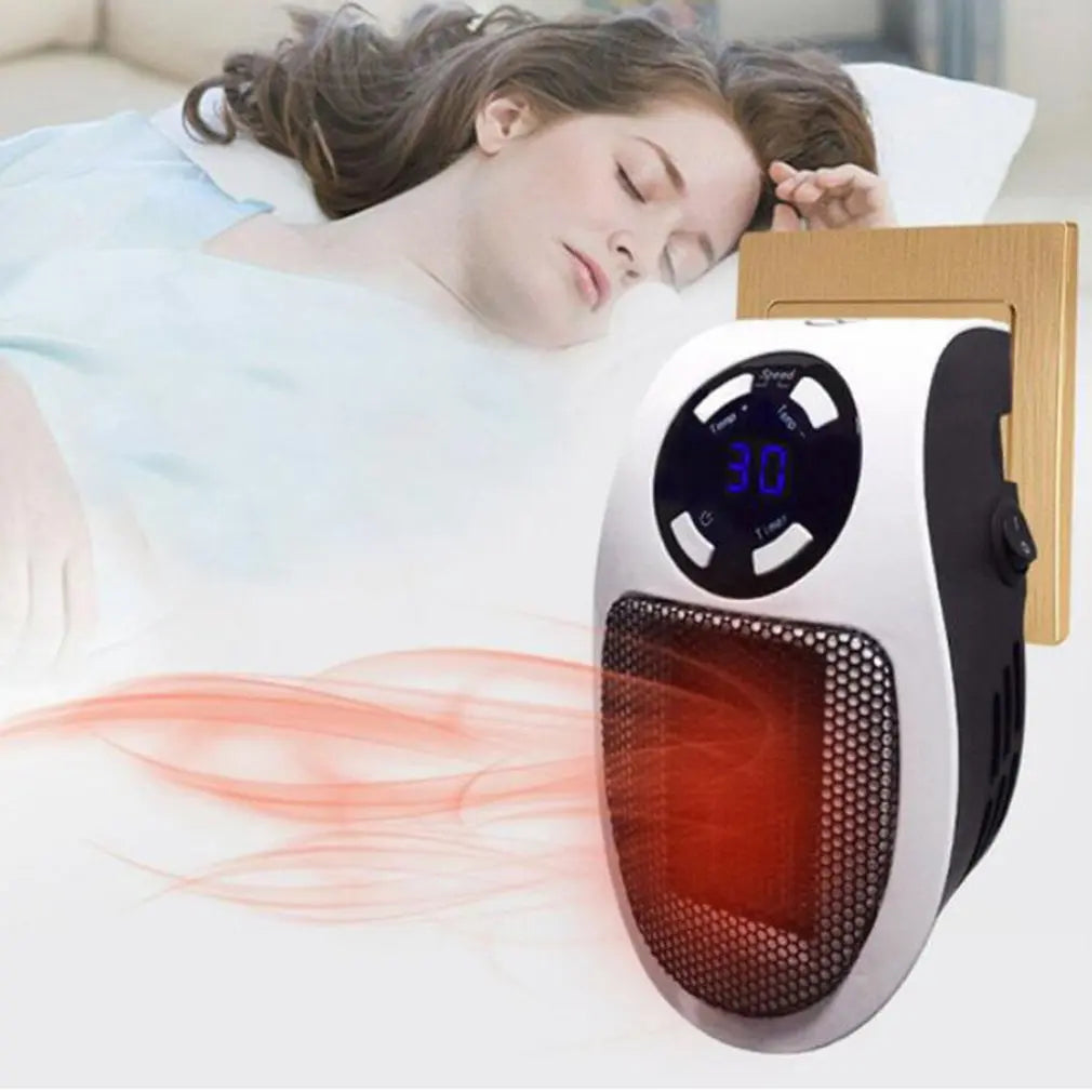 New 500W Portable Heater Electric Heater Plug in Wall Room Heater Home Appliance Heating Stove Electric Heater for Home