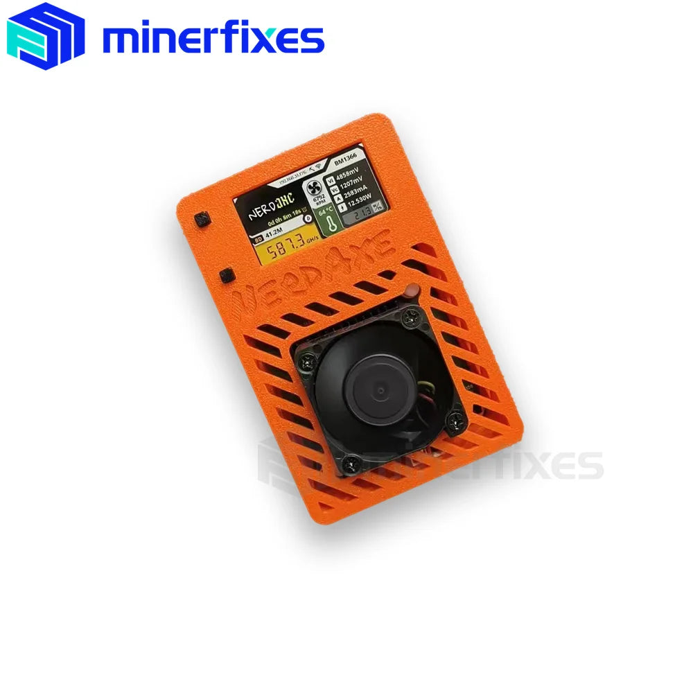 NerdAxe Bitaxe Ultra BM1366 Asic Chip 500Gh/s Full Kit with Lilygo Display Bitcoin ASIC Micro Miner Solo Lottery Miner Home Use