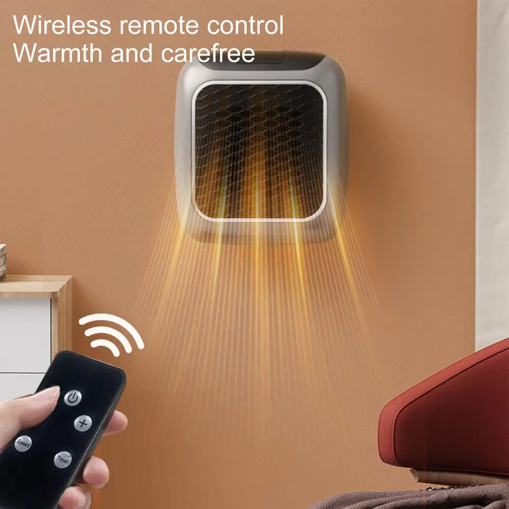 800W Remote Control Reusable Hand Warmer Bedroom Living Room Electric Hand Heater Wall Mount Bathroom Space Heater EU US Plug