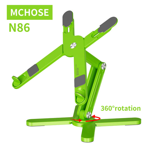 Original N86 Laptop Stand 360°Rotating Portable Notebook Bracket Heat Dissipation Folding Aluminum Holder Suitable for Macbook A