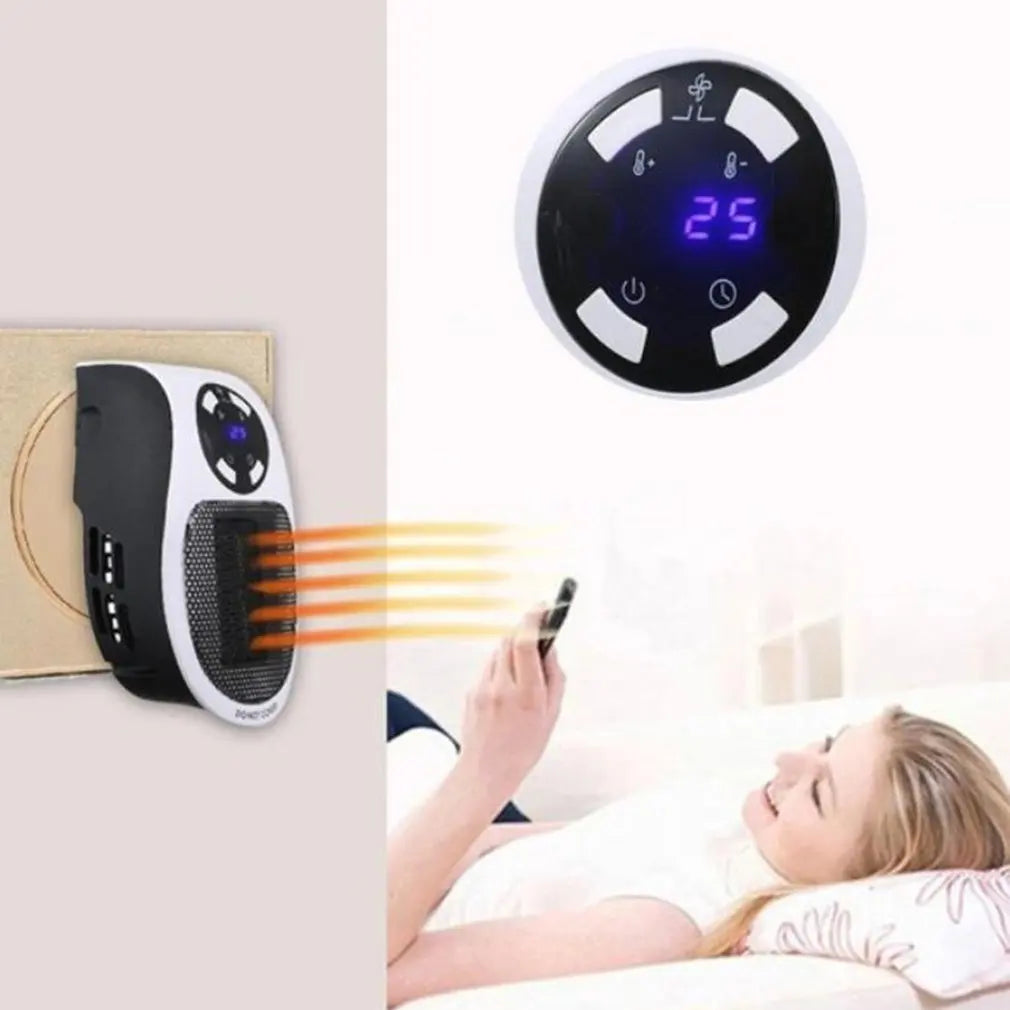 New 500W Portable Heater Electric Heater Plug in Wall Room Heater Home Appliance Heating Stove Electric Heater for Home