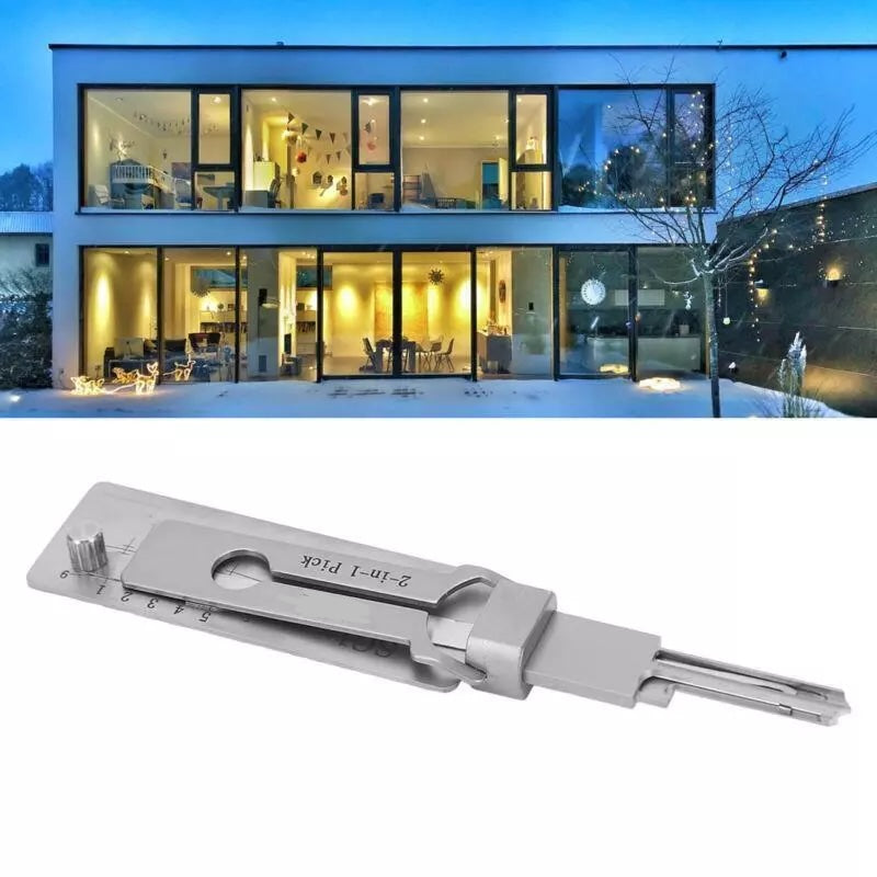 Lishi 2 in 1 Tool SS001 SS002 SS002R pro R52 KW1 KW5 SC1 SC4 SC20 M1/MS2 AM5 TE2 Locksmith Tools for Home Door Civil Locks