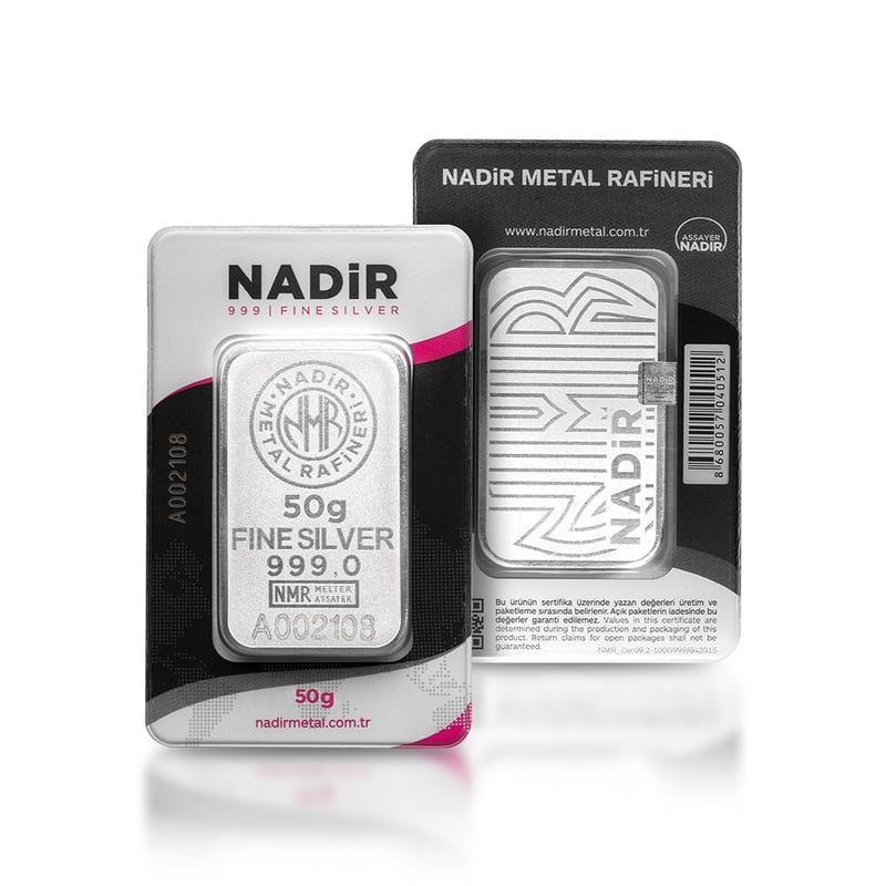 50g Silver Bar Nadir Minted